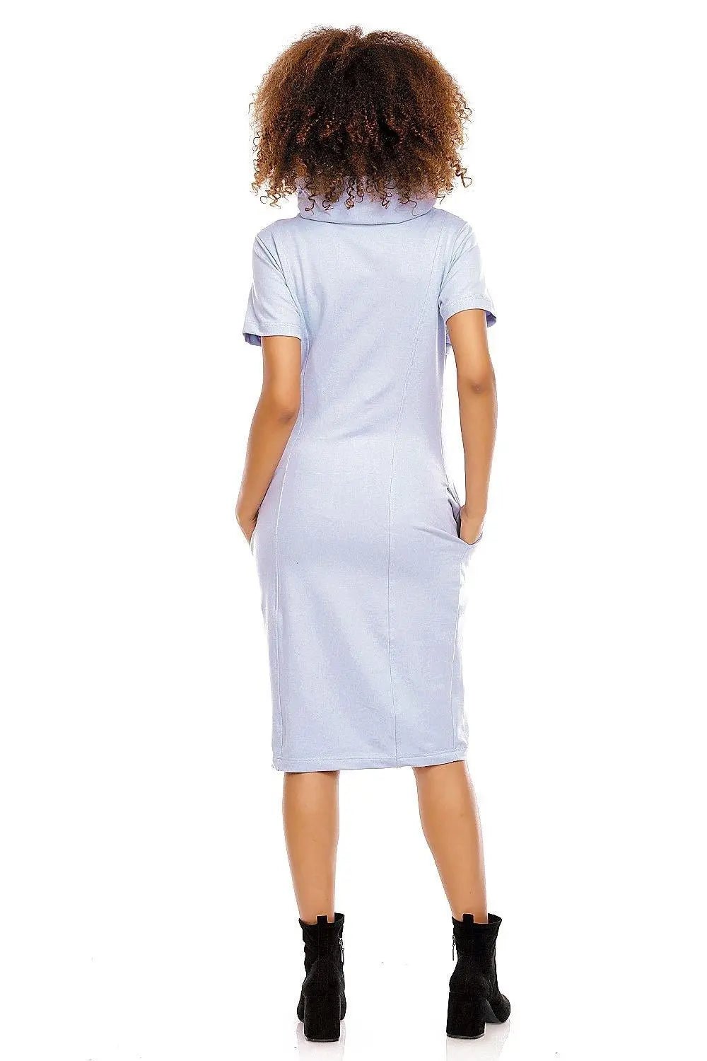 PeeKaBoo short sleeves pregnancy dress - Honesty Sales