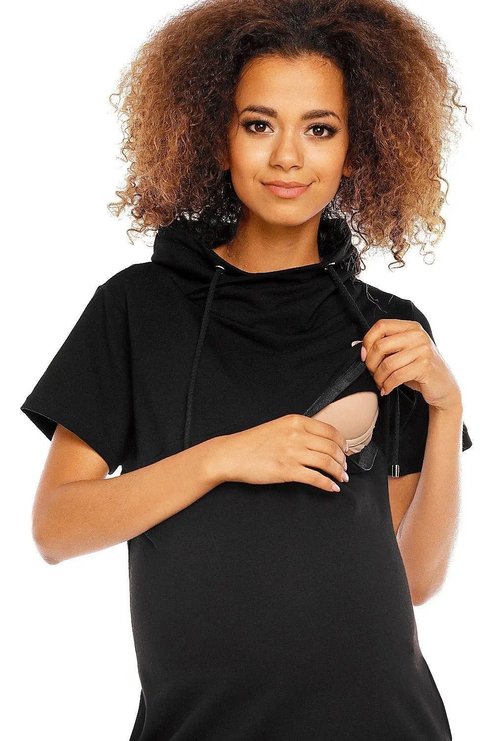 PeeKaBoo short sleeves pregnancy dress - Honesty Sales