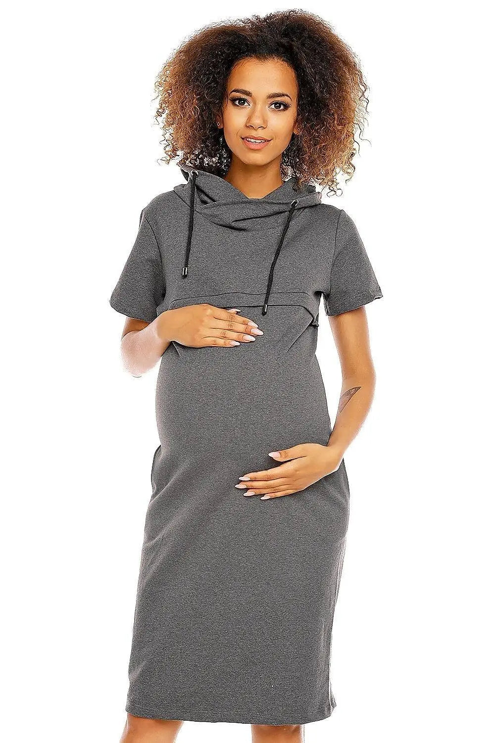 PeeKaBoo short sleeves pregnancy dress - Honesty Sales