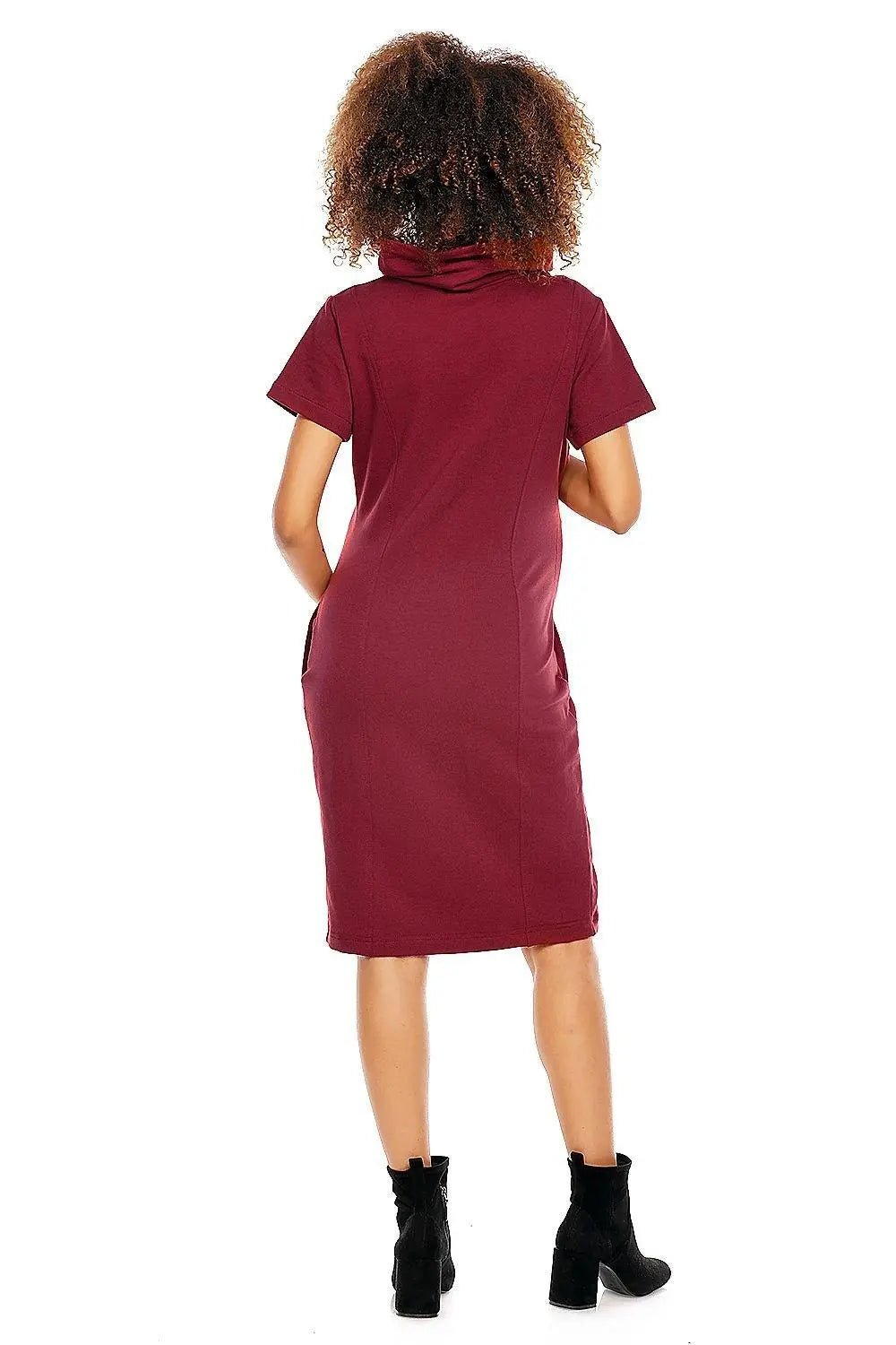 PeeKaBoo short sleeves pregnancy dress - Honesty Sales