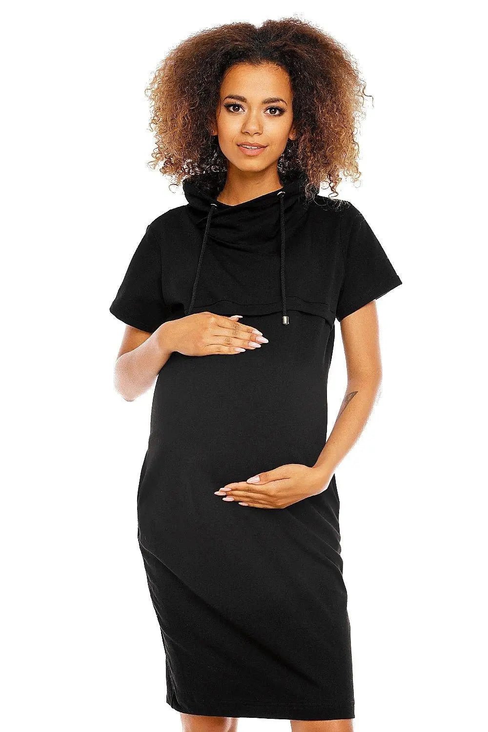 PeeKaBoo short sleeves pregnancy dress - Honesty Sales