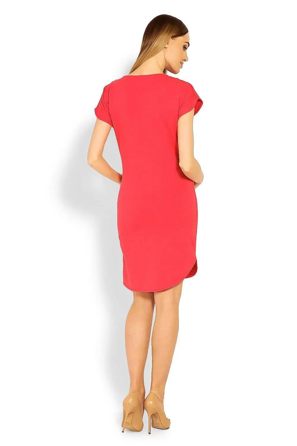 PeeKaBoo short sleeves pregnancy dress - Honesty Sales