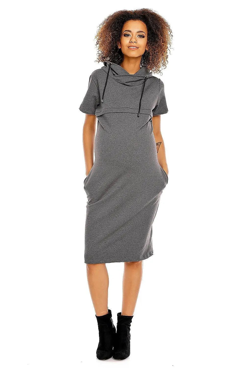 PeeKaBoo short sleeves pregnancy dress - Honesty Sales