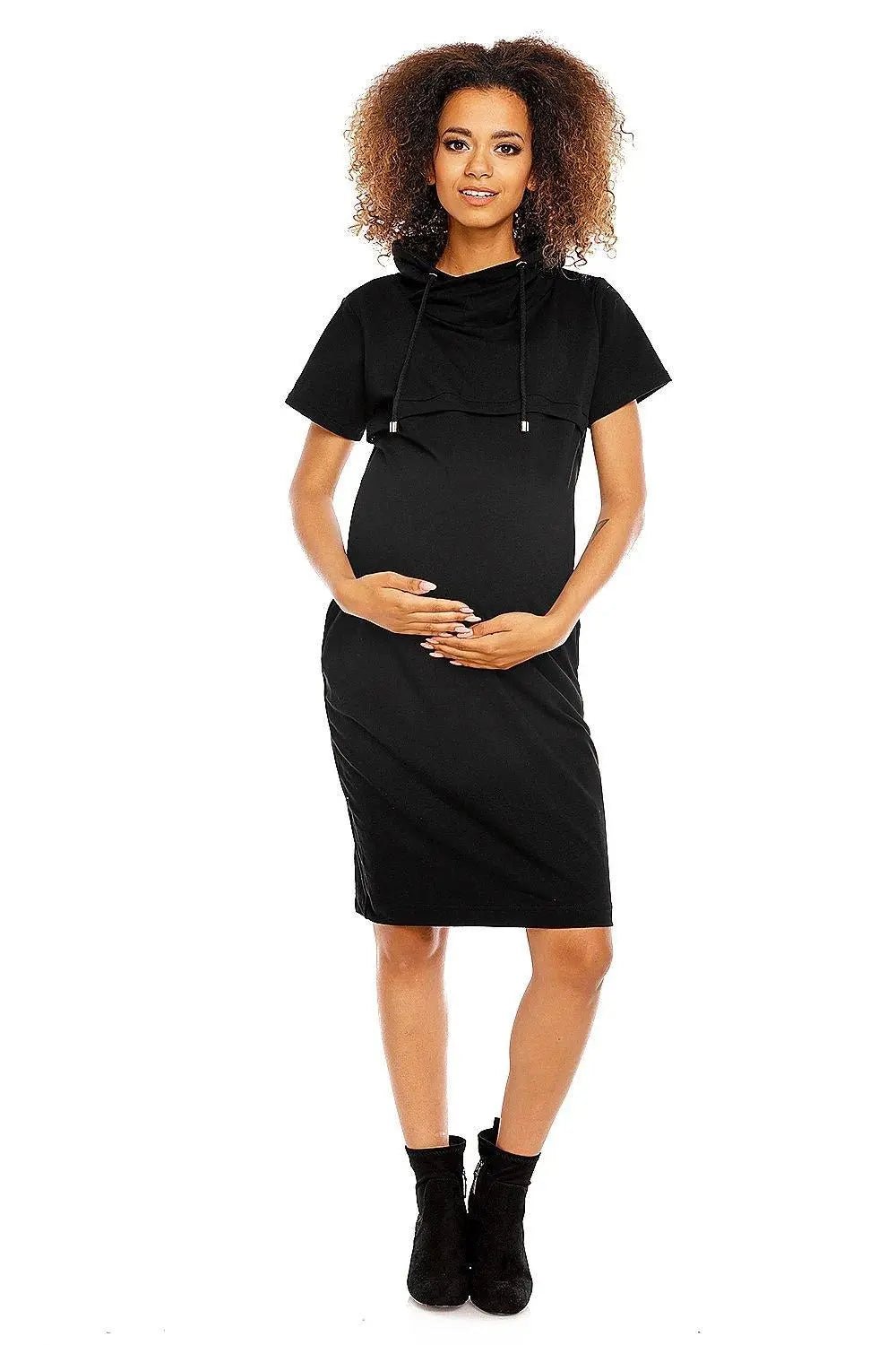PeeKaBoo short sleeves pregnancy dress - Honesty Sales