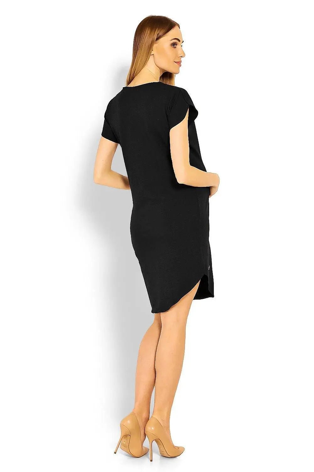 PeeKaBoo short sleeves pregnancy dress - Honesty Sales