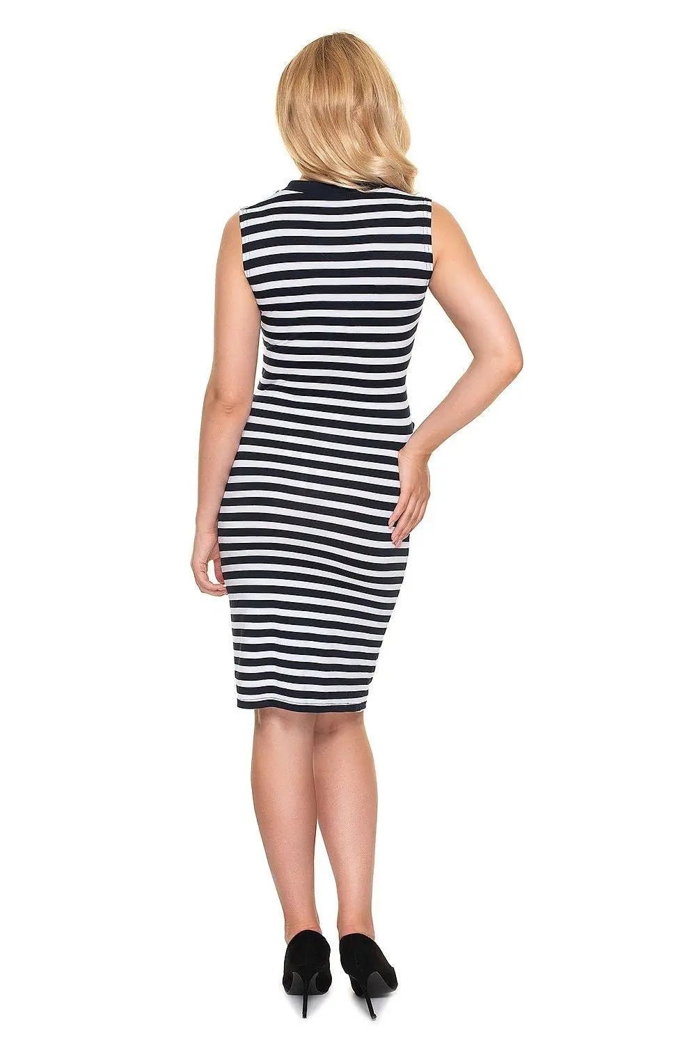 PeeKaBoo sleeveless button-down dress - Honesty Sales