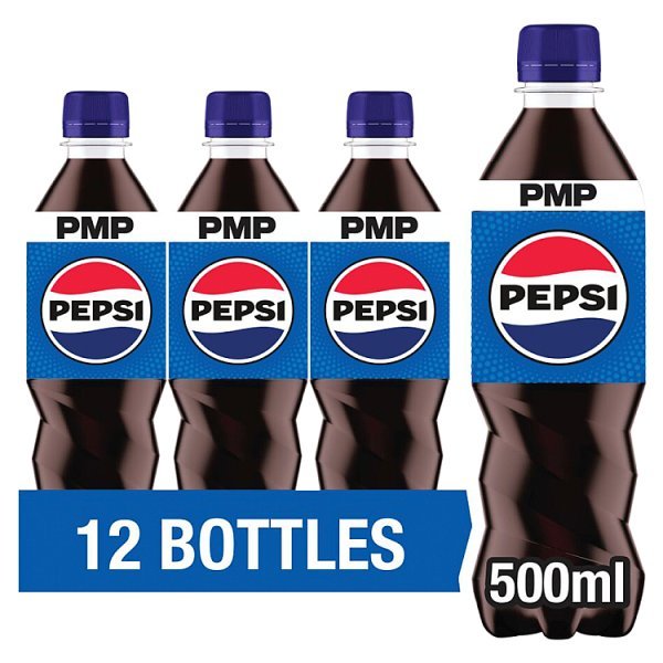 Pepsi Cola 500ml PMP Bottle (12 x 500ml) - Honesty Sales