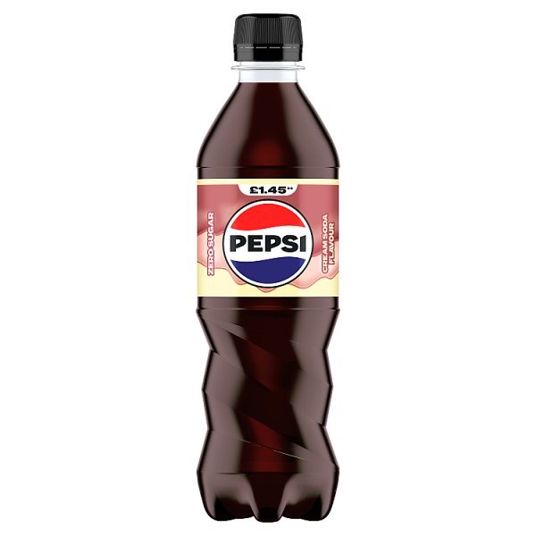 Pepsi Cola Cream Soda Flavour Bottle PMP 500ml (12 x 500ml) - Honesty Sales