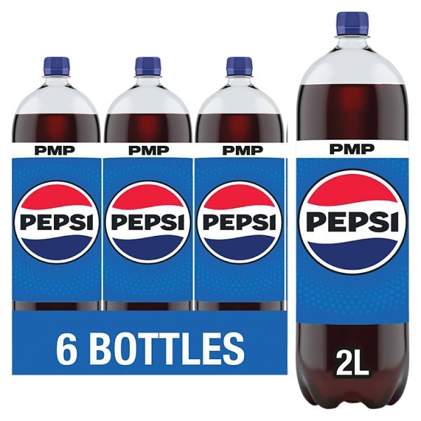 Pepsi Cola PMP Bottle 2L (6 x 2ltr) - Honesty Sales