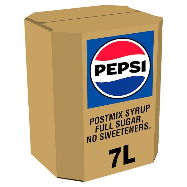 Pepsi Cola Postmix Syrup Bag-In-Box 7L (1 x 7L) - Honesty Sales