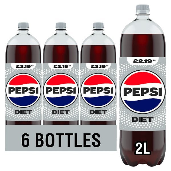 Pepsi Diet Bottle PMP 2L (6 x 2ltr) - Honesty Sales