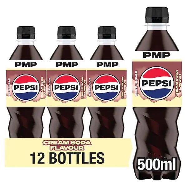Pepsi Treats Cream Soda Flavour Bottle PMP 500ml (Case of 12) - Honesty Sales