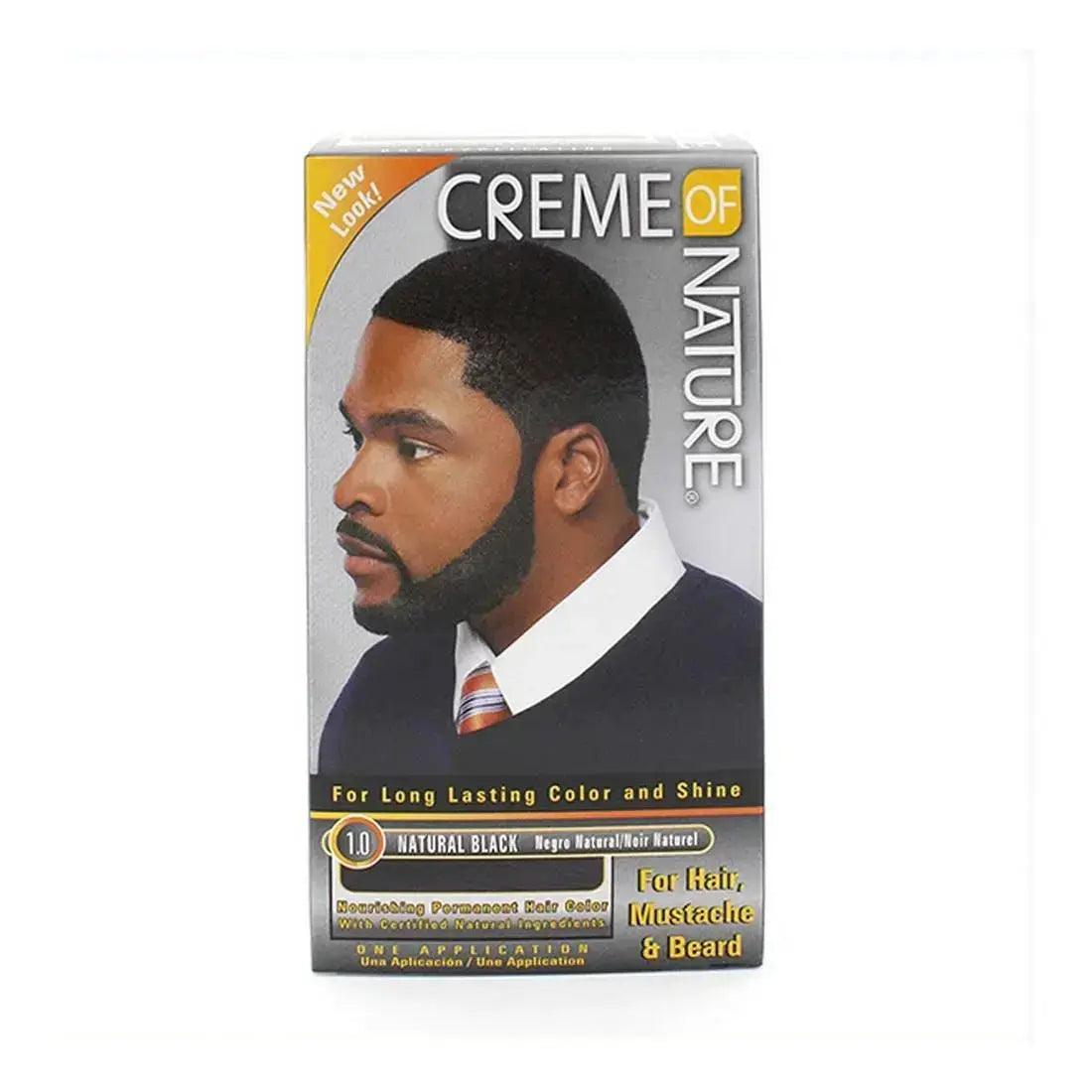 Permanent Dye Mens Color Creme Of Nature Nature Black 1.0 - Honesty Sales U.K