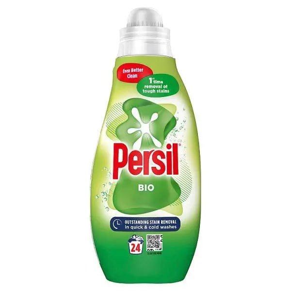 Persil Laundry Washing Liquid Detergent Bio 648 ml (24 washes (Case of 5) - Honesty Sales