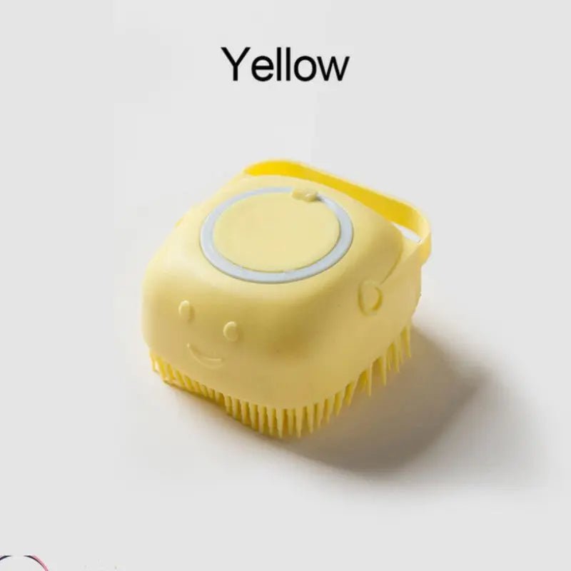 Pet Grooming Brush With Soap Dispenser For Dogs And Cats Soft Silicone Bristles, Long Short Hair Friendly - Honesty Sales