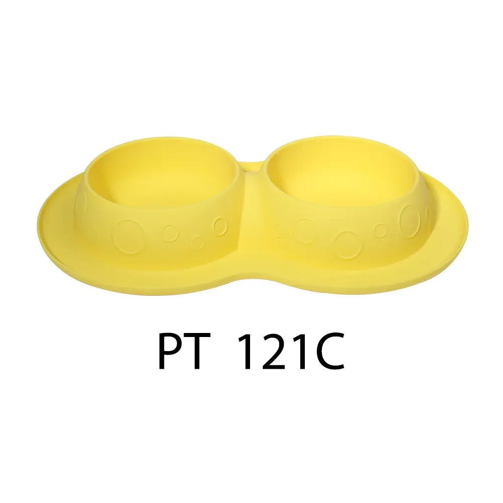 Pet Supplies Custom Non Slip Waterproof Silicone Water Food 2 In 1 Mat Pad Pet Bowls & Feeders - Honesty Sales