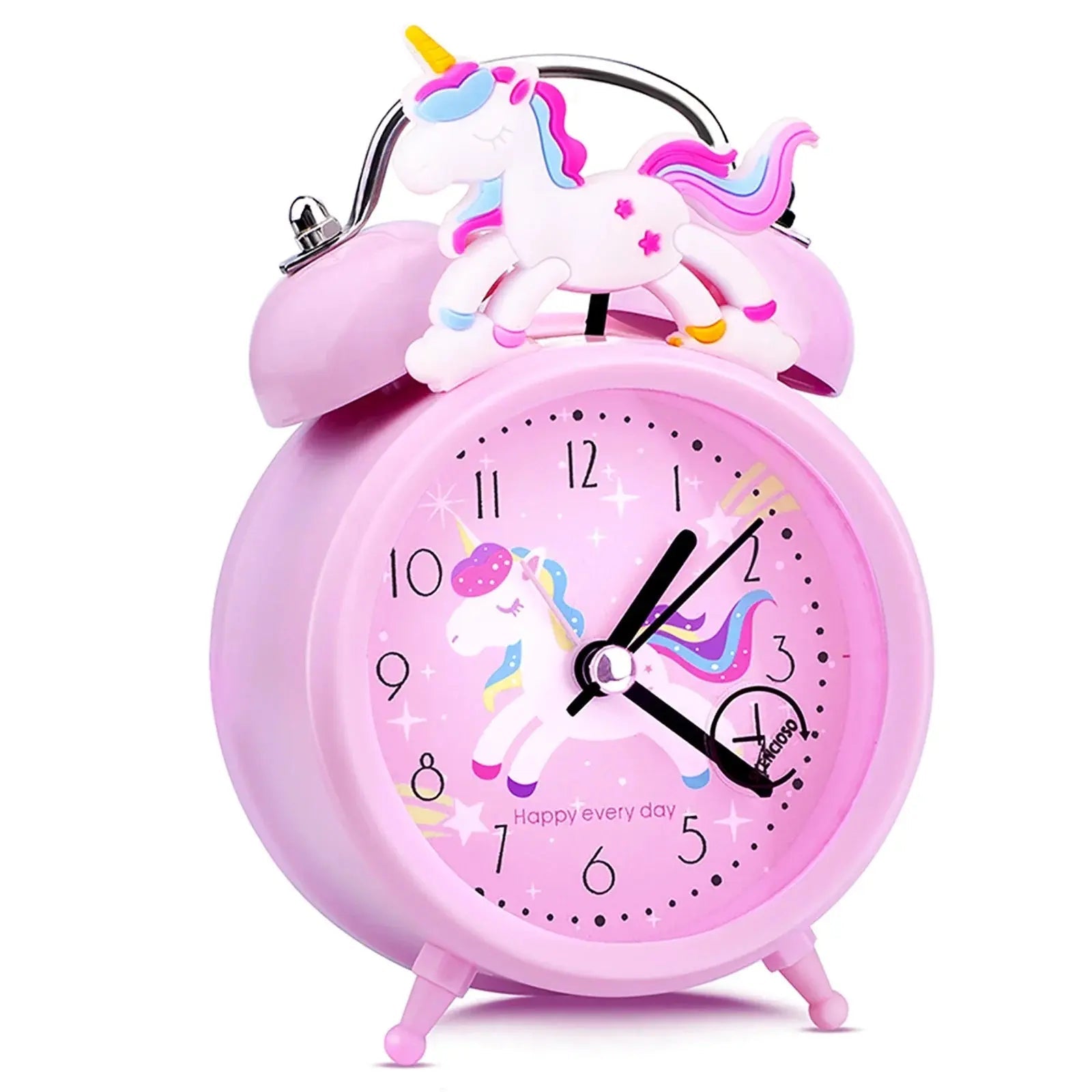 Pink Unicorn Childrens Alarm Clock Cartoon Desktop for Kids Bedroom Home Decor Alarm Clock Bedside Table Child alarm Gifts Clock - Honesty Sales