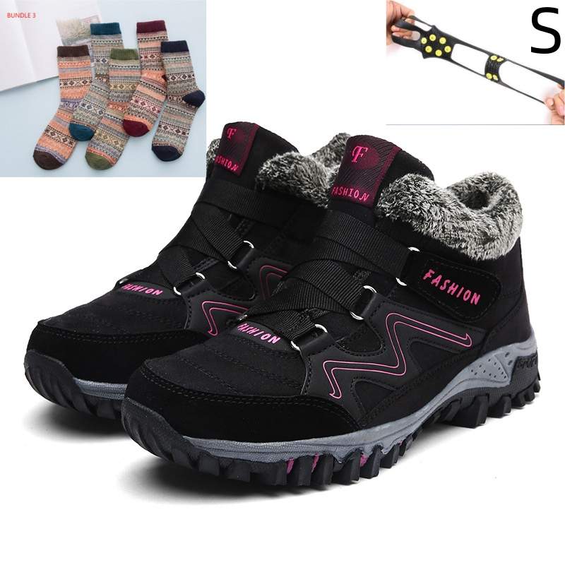 Plus Size Men's And Women's Snow Boots Non - slip Warm - Honesty Sales