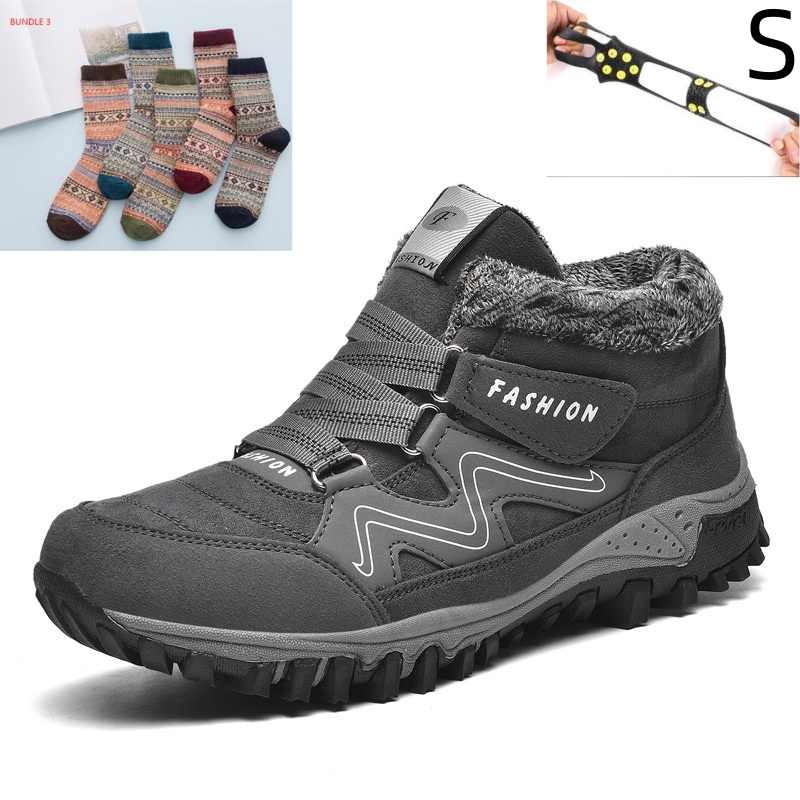 Plus Size Men's And Women's Snow Boots Non - slip Warm - Honesty Sales