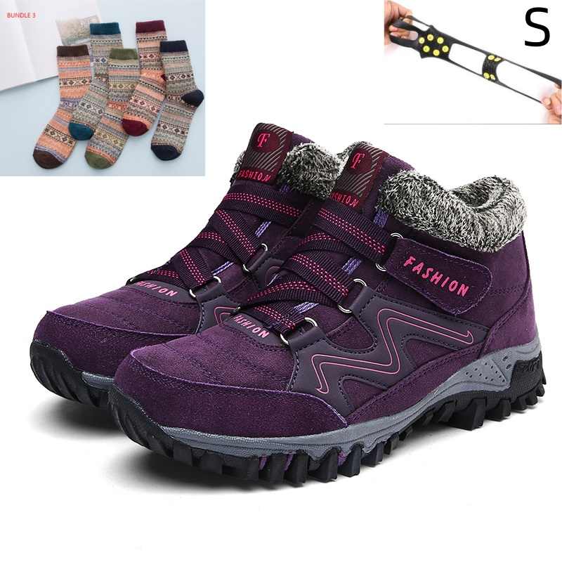 Plus Size Men's And Women's Snow Boots Non - slip Warm - Honesty Sales