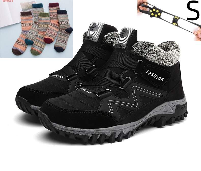 Plus Size Men's And Women's Snow Boots Non - slip Warm - Honesty Sales