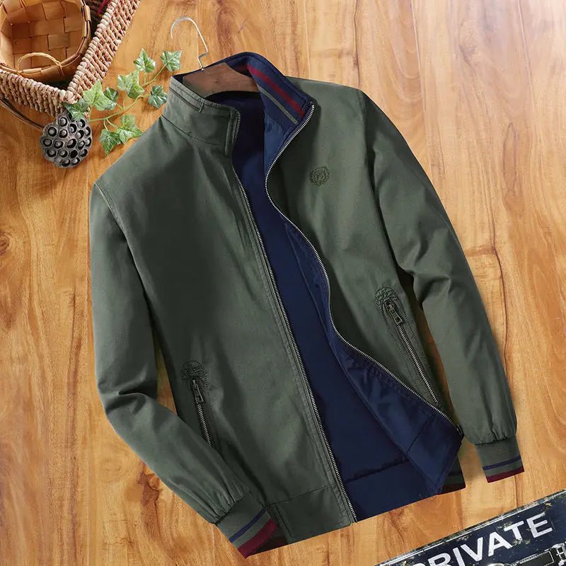 Plus Velvet Thick Middle Aged Men Jacket Winter - Honesty Sales