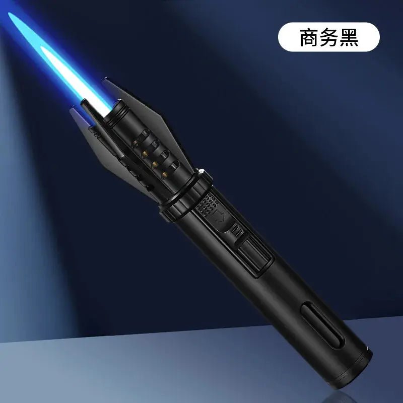 Powerful Windproof Metal Gas Lighter – Jet Flame Torch for Kitchen, BBQ, Smoking, Cigar – Men's Gift & Accessories - Honesty Sales