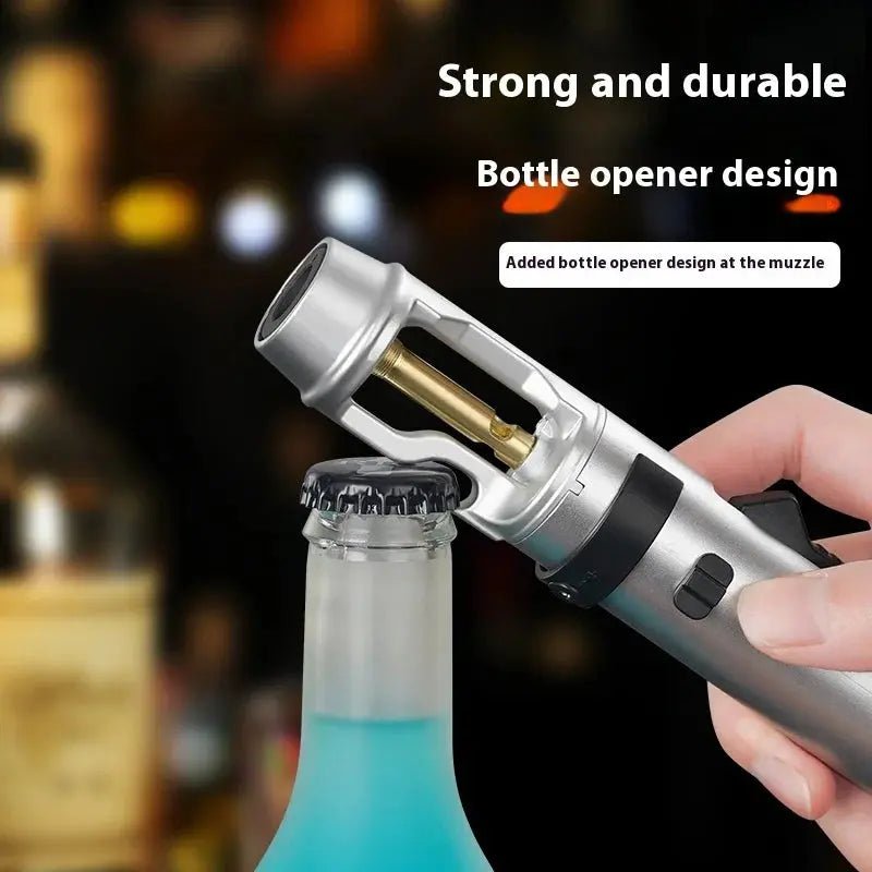 Powerful Windproof Metal Gas Lighter – Jet Flame Torch for Kitchen, BBQ, Smoking, Cigar – Men's Gift & Accessories - Honesty Sales