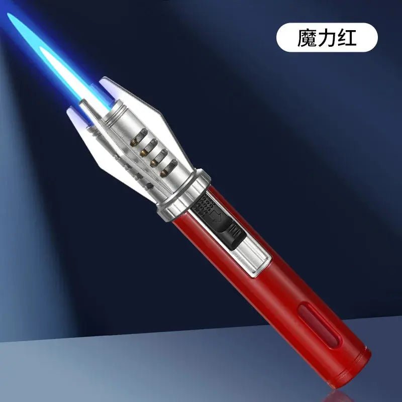 Powerful Windproof Metal Gas Lighter – Jet Flame Torch for Kitchen, BBQ, Smoking, Cigar – Men's Gift & Accessories - Honesty Sales