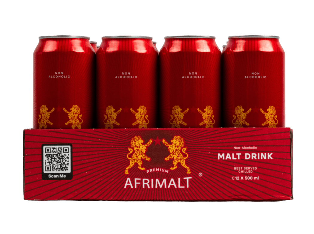 Premium Afrimalt Can 500ml (Case of 12) - Honesty Sales