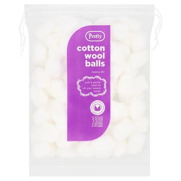 Pretty Cotton Wool Balls 40g (Case of 12) - Honesty Sales