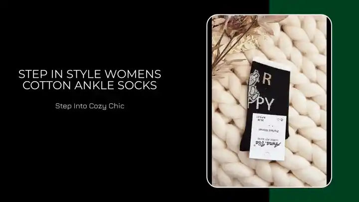 Step in style womens cotton ankle socks by@Outfy