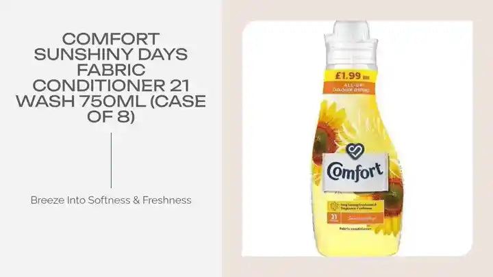 Comfort Sunshiny days Fabric Conditioner 21 Wash 750ml (Case of 8) by@Outfy