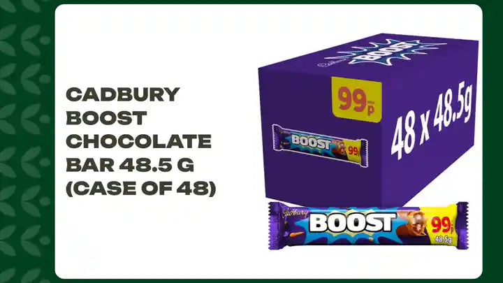 Cadbury Boost Chocolate Bar 48.5 g (Case of 48) by@Outfy