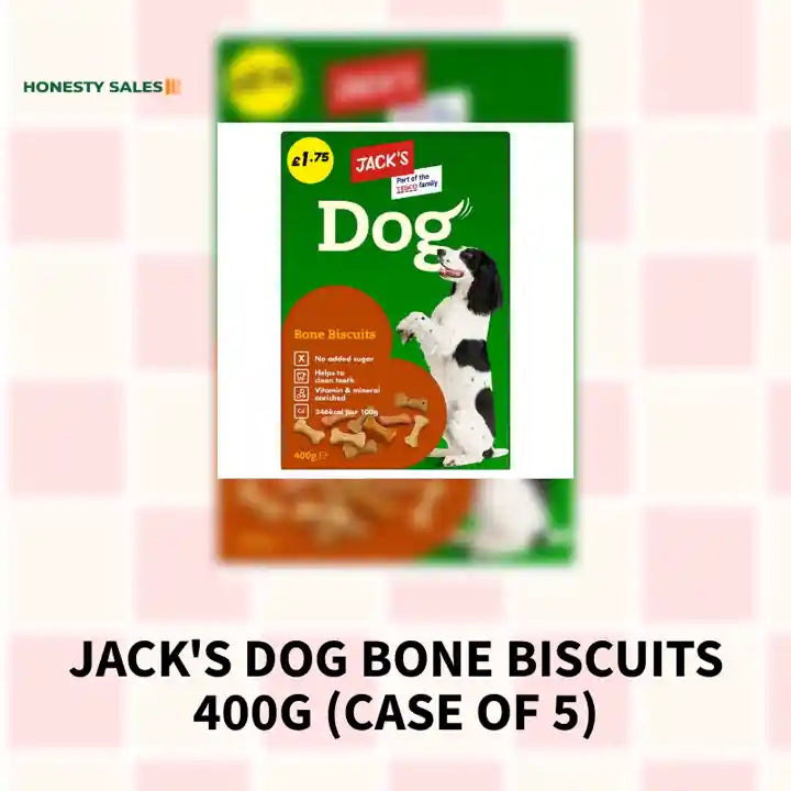 Jack's Dog Bone Biscuits 400g (Case of 5) by@Outfy