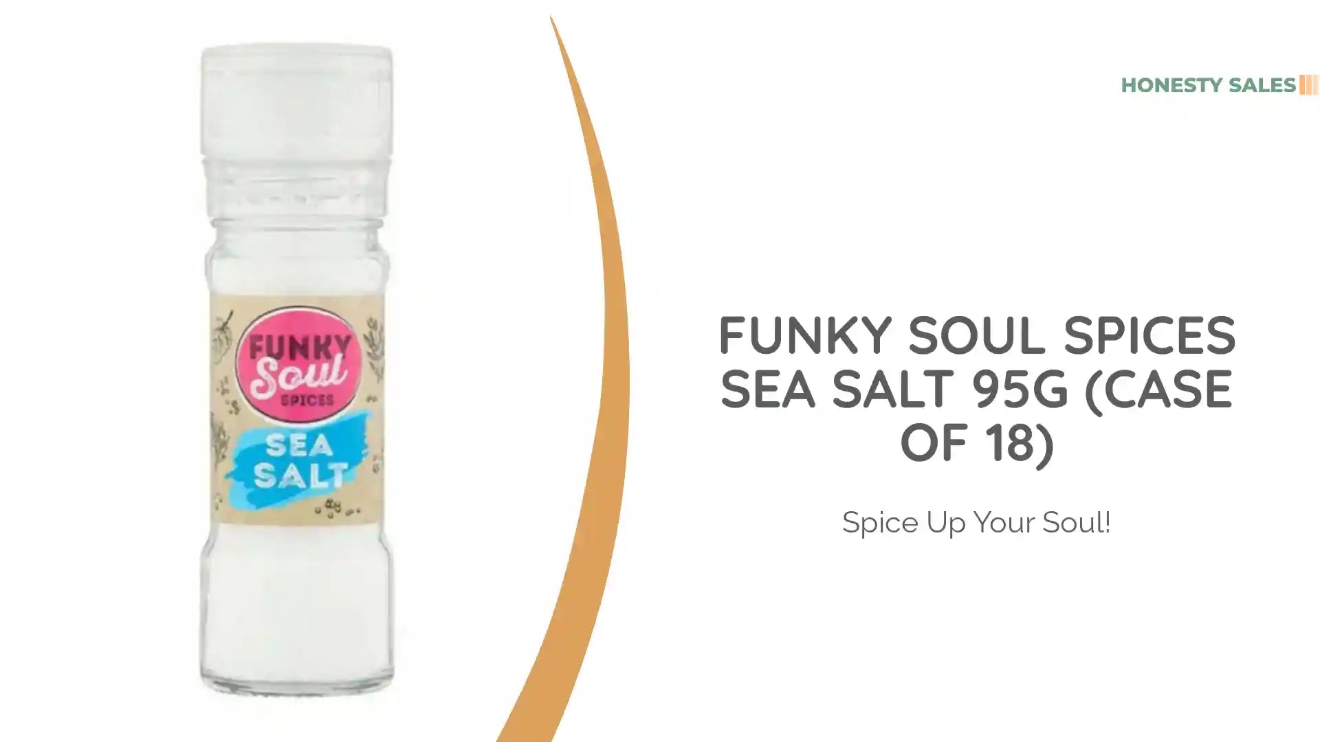 Funky Soul Spices Sea Salt 95g (Case of 18) by@Outfy