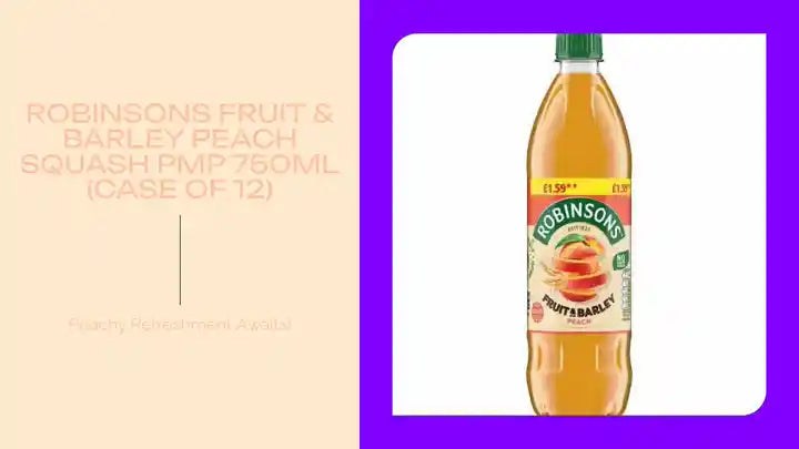Robinsons Fruit & Barley Peach Squash PMP 750ml (Case of 12) by@Outfy