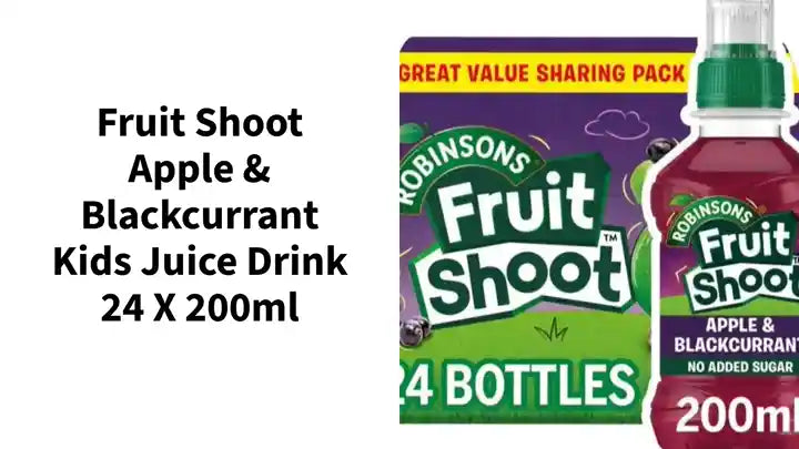 Fruit Shoot Apple &amp; Blackcurrant Kids Juice Drink 24 x 200ml by@Outfy