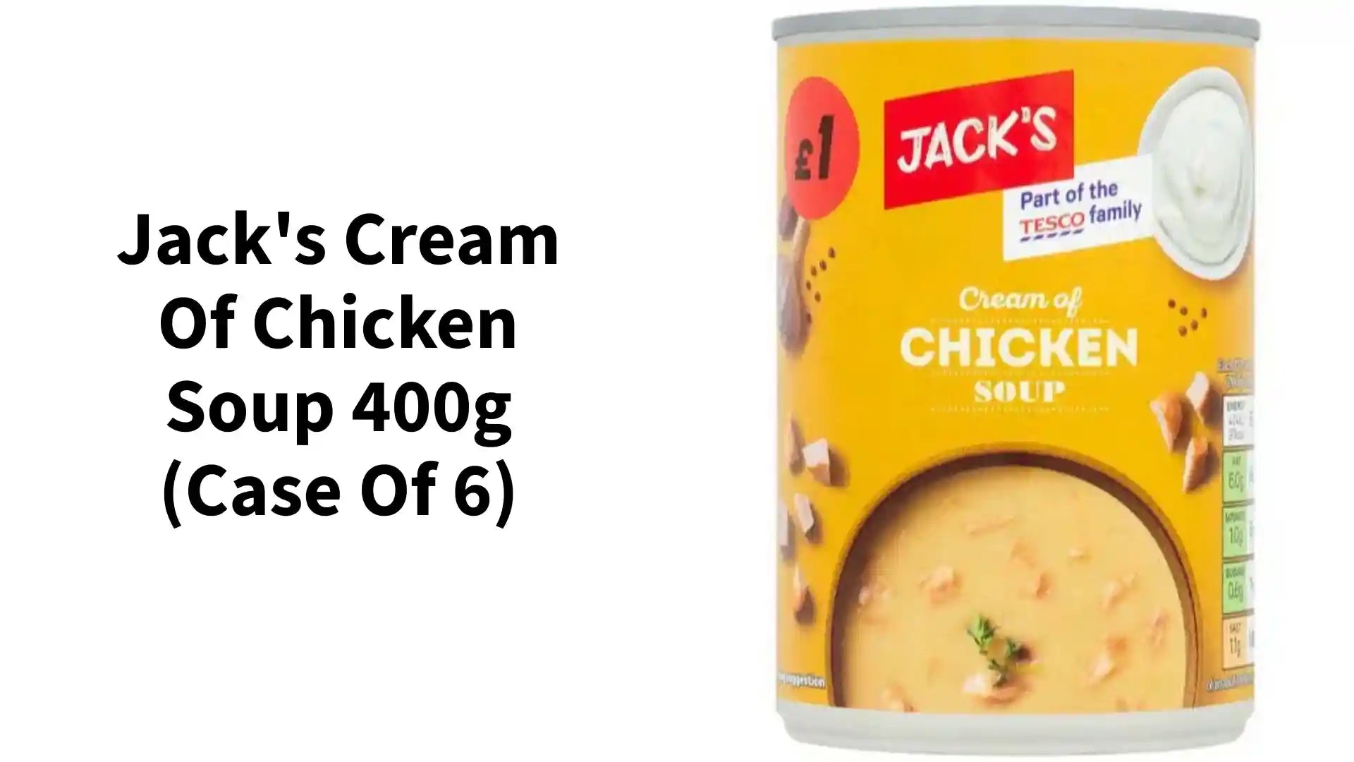 Jack's Cream of Chicken Soup 400g (Case of 6) by@Outfy
