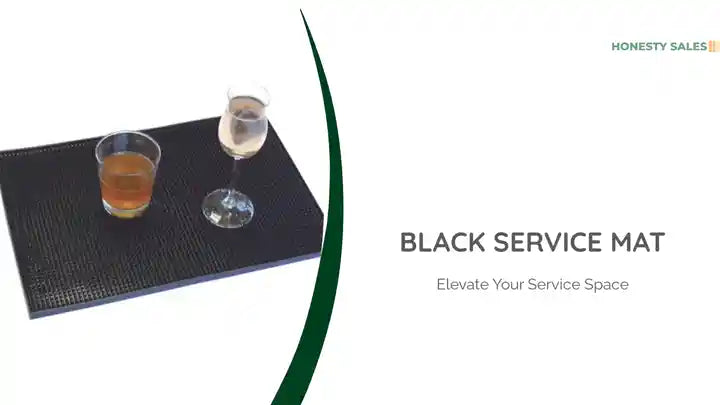 Black Service Mat by@Outfy