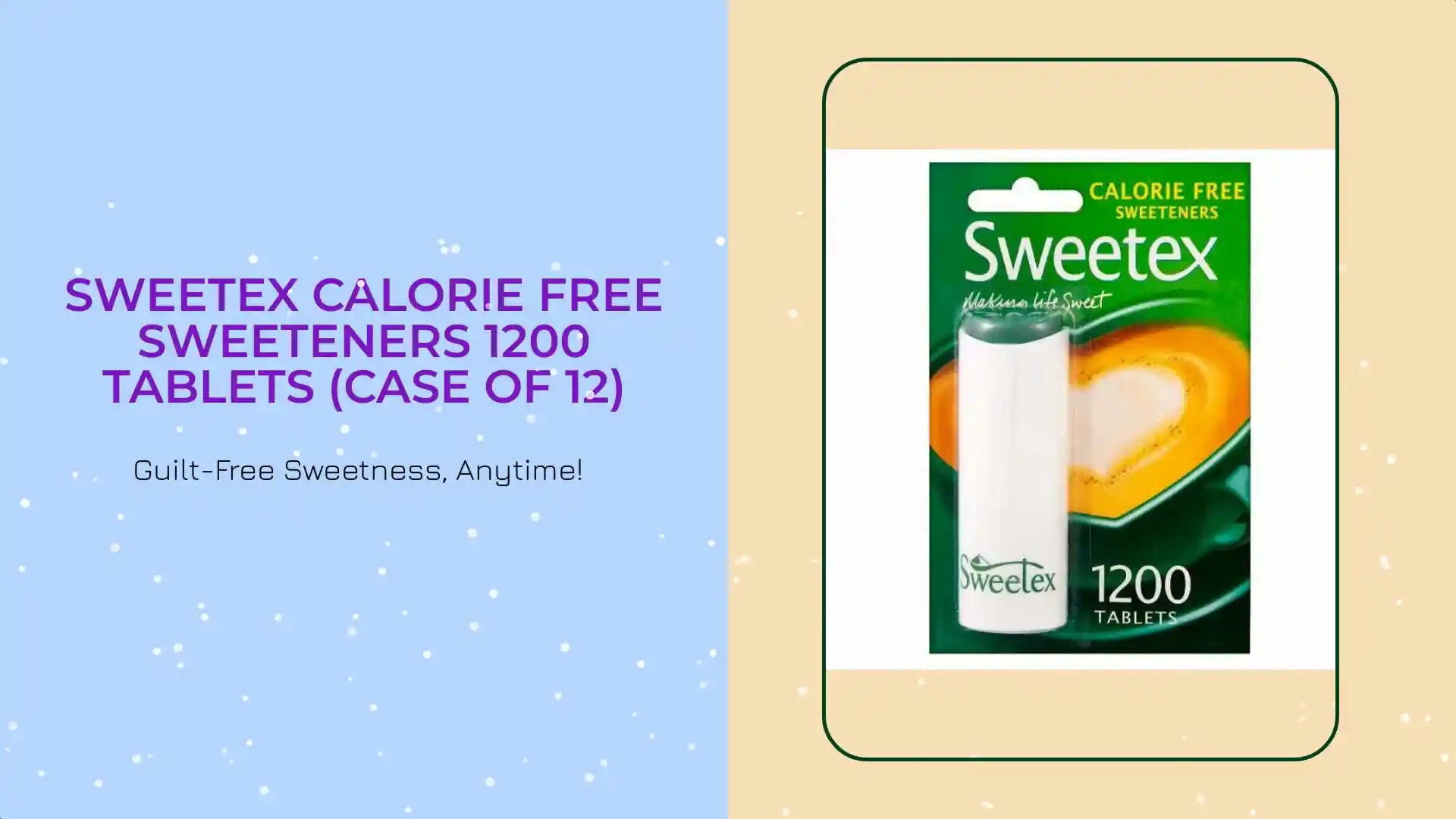 Sweetex Calorie Free Sweeteners 1200 Tablets (Case of 12) by@Outfy