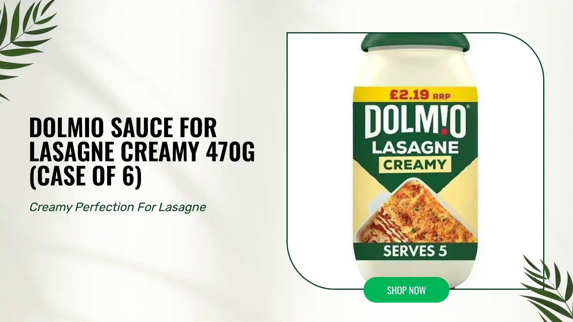 Dolmio Sauce for Lasagne Creamy 470g (Case of 6) by@Outfy