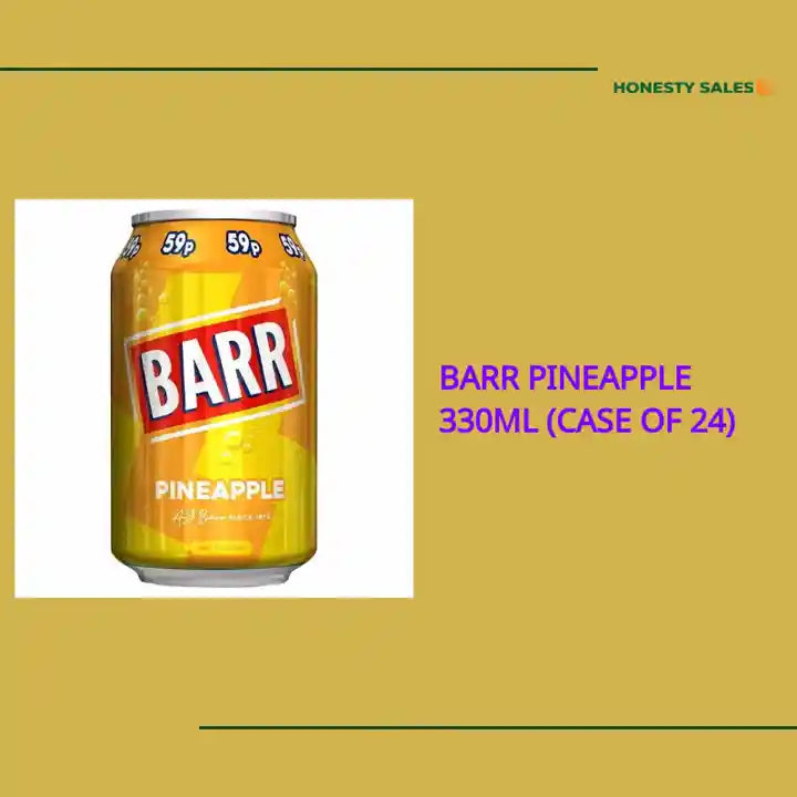 Barr Pineapple 330ml (Case of 24) by@Outfy
