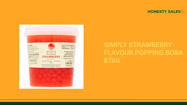 Simply Strawberry Flavour Popping Boba 870g by@Outfy