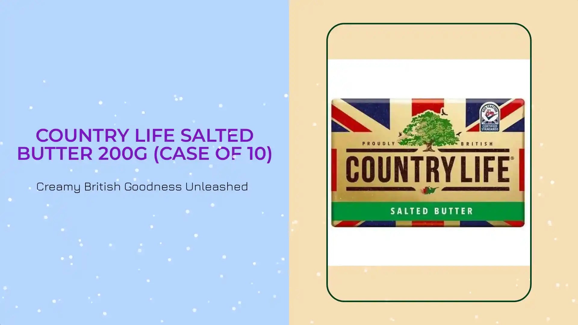 Country Life Salted Butter 200g (Case of 10) by@Outfy