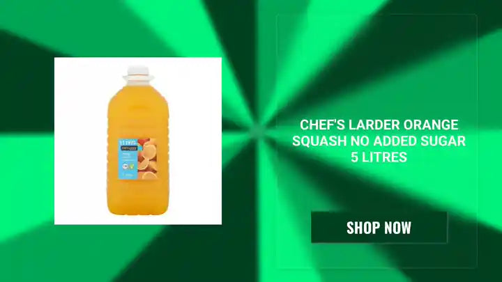 Chef's Larder Orange Squash No Added Sugar 5 Litres by@Outfy