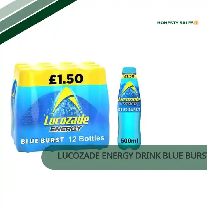 Lucozade Energy Drink Blue Burst 500ml (Case of 12) by@Outfy