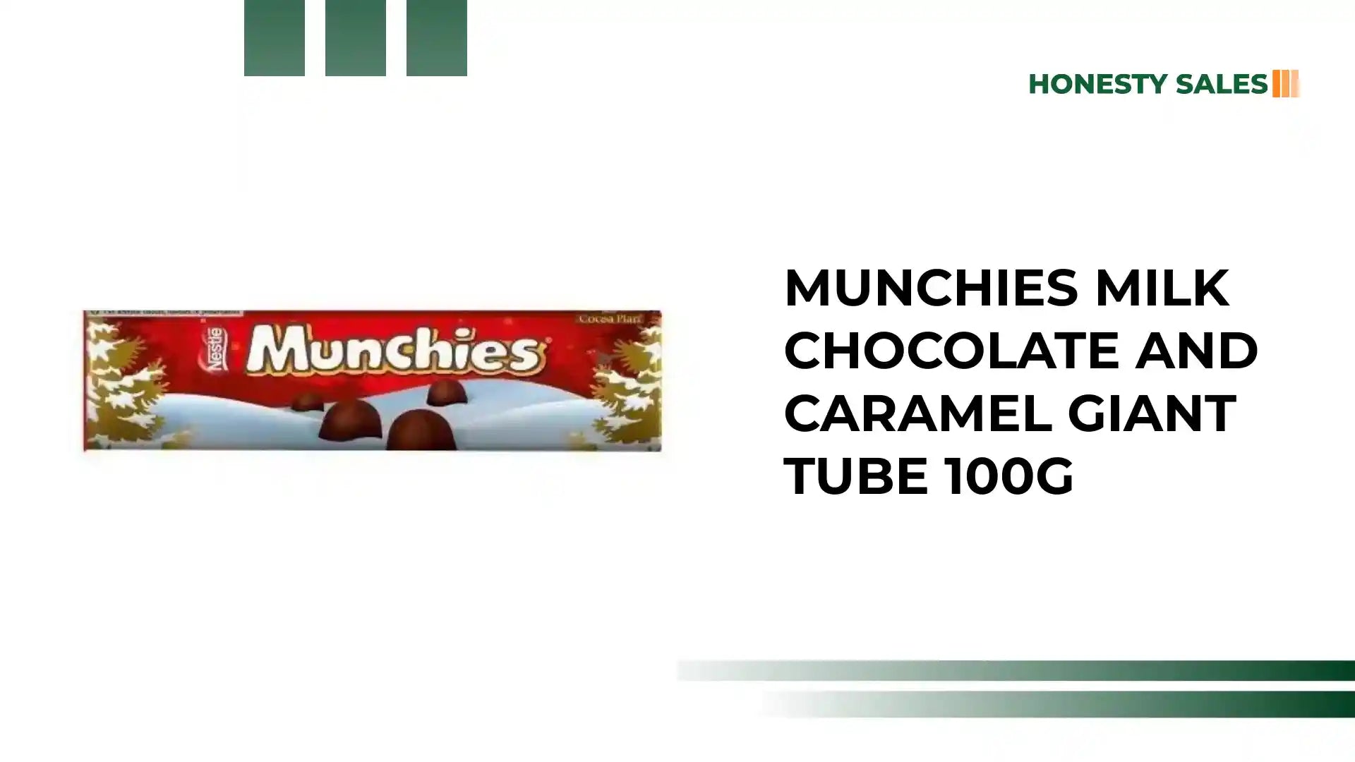 Munchies Milk Chocolate and Caramel Giant Tube 100g by@Outfy