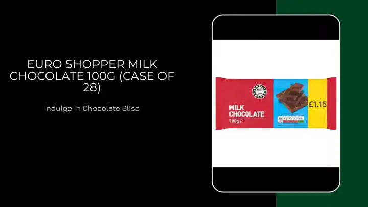 Euro Shopper Milk Chocolate 100g (Case of 28) by@Outfy