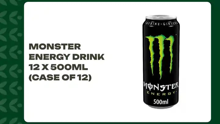 Monster Energy Drink 12 x 500ml (Case of 12) by@Outfy